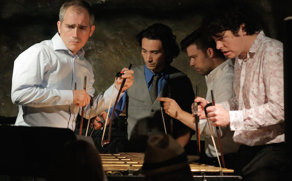 Brian O'Neill quintet Mr. Ho's Orchestrotica bows vibraphone @ Bohemian Caverns in 2014