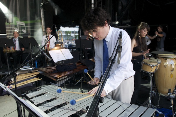 Brian O'Neill on vibraphone