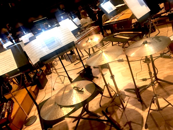 Portland Symphony percussion setup